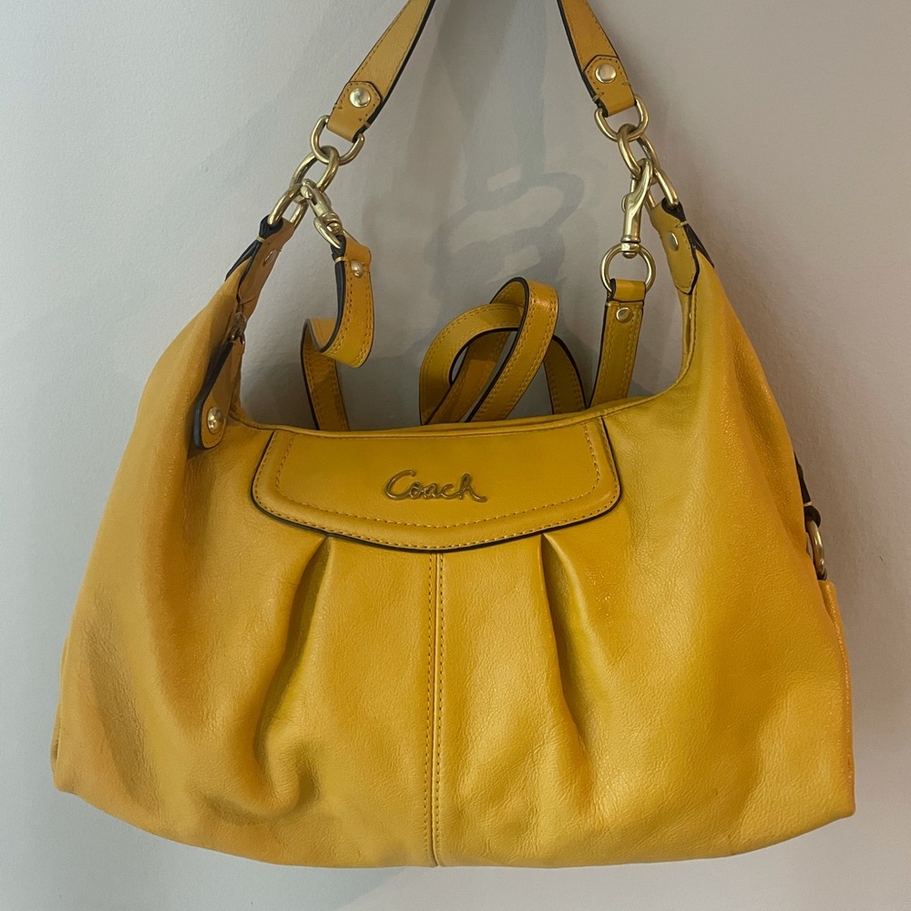 Beautiful Yellow COACH purse
